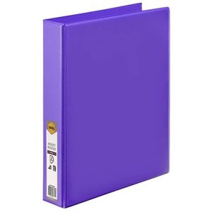 Marbig 2 D-ring Clearview Insert Binder 38mm (A4) (Purple)