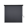 Coolaroo 2.4 x 2.4m Gunmetal Crank Operated Roller Blind with Pelmet