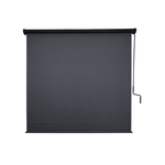 Coolaroo 2.4 x 2.4m Gunmetal Crank Operated Roller Blind with Pelmet