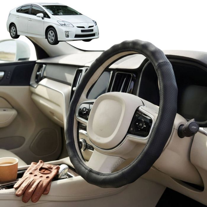 Australian Goose Steering Wheel Cover for Toyota Prius 2009 - 2015 (XW30) Circle Black