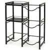 Costway 3-Tier 18.9L Water Jug Holder Heavy Duty Water Bottle Rack Water Dispenser Stand-Black