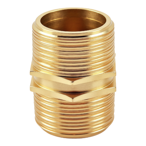 Kinetic - 20mm Brass Threaded Hex Nipple LF