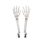 Arlec 50cm Halloween Skeleton Stake Lights Battery Operated - Pack of 2