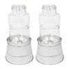Rink Drink Glass Drinks Dispensers with Tap & Silver Bucket Stand - 6.5L - Pack of 2