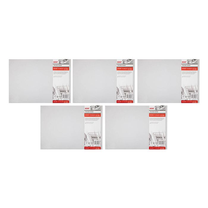 5x Kent 10 Sheets Tracing Paper Pack A3 Drawing/design Pad Craft Stationery