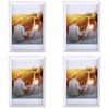 4PK Frankie & Me Window Wooden A4 Picture Frame Home/Office Photo Decor White