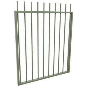 ProtectorAl 975 W x 1200mm H Pale Eucalupt Aluminium Picket Top Pool Gate