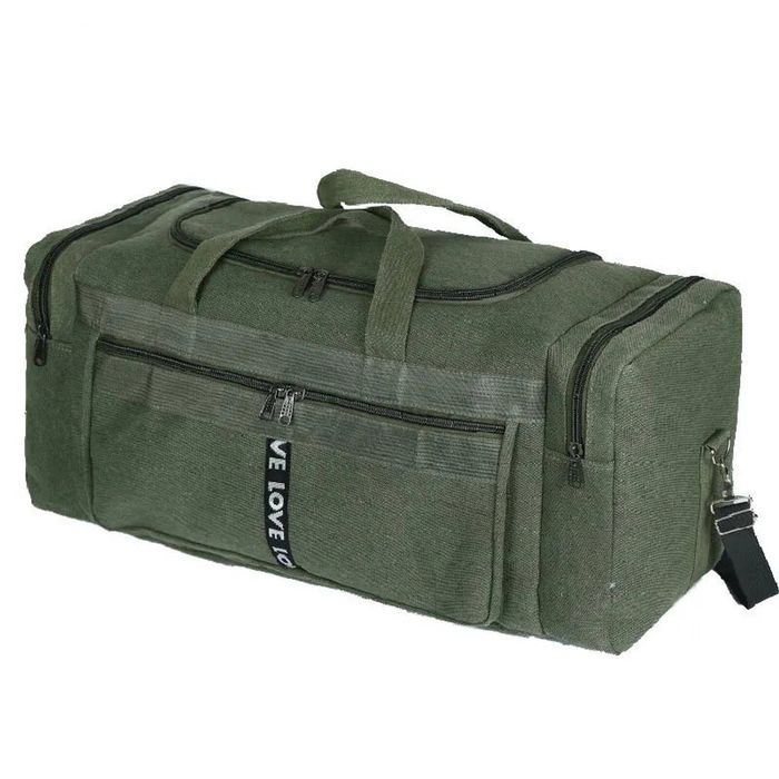 Lifebay Waterproof Canvas Duffel Bag Travel Sports Green