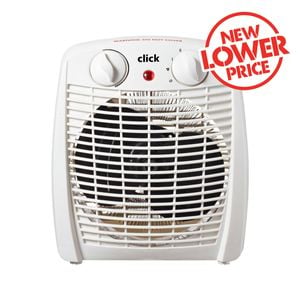 Click 2000W Upright Desktop Fan Heater