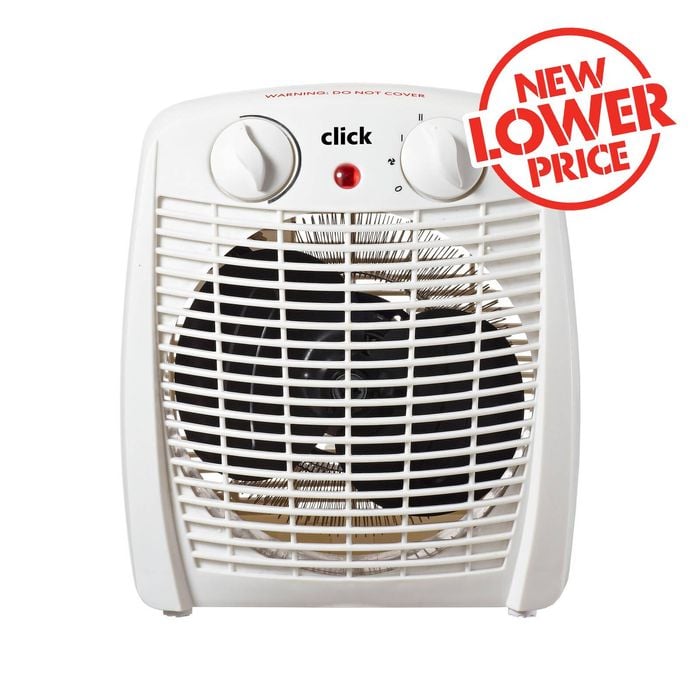 Click 2000W Upright Desktop Fan Heater