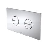 Caroma Chrome Invisi II Round Dual Flush Plate and Buttons