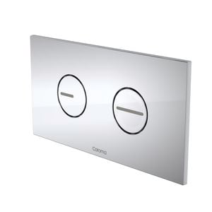 Caroma Chrome Invisi II Round Dual Flush Plate and Buttons