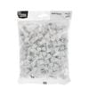 Taskmaster 5mm White Plastic Shelf Support - 200 Pack