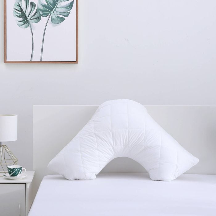 Dreamaker Cotton Cover Quilted Pillow Protector - V Shape