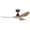 Eglo Surf 48" Dc Fan Led Tri-col Burmese Teak/black