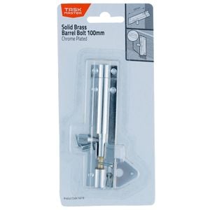 Taskmaster 100mm Chrome Plated Barrel Bolt