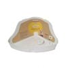 Corner High-Backed Pet Toilet Box Poop Training Rabbit Litter Tray Large White