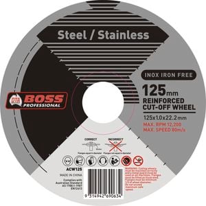 DTA Boss 125mm Stainless Steel Cut Off Wheel