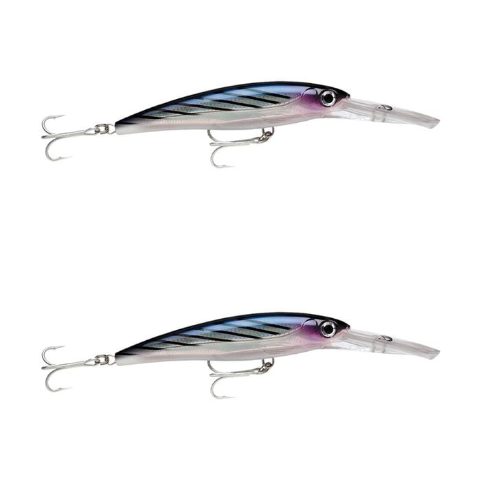 2x Rapala 12cm X Rap Magnum 15 Deep Diving Trolling Lures - Bonito