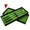 Provecta Mini Desktop Golf Set With 3 Ballpoint Pens Balls Flag & Gift Case