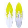Summer vibes Grom Youth Shortboard Surfboard - Yellow Flame - YELLOW, 5'4" x 18 1/8" x 2 1/8" 23L