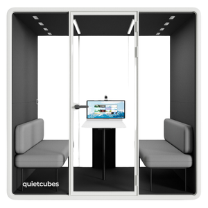 QuietCubes 4 Person Office Pod White