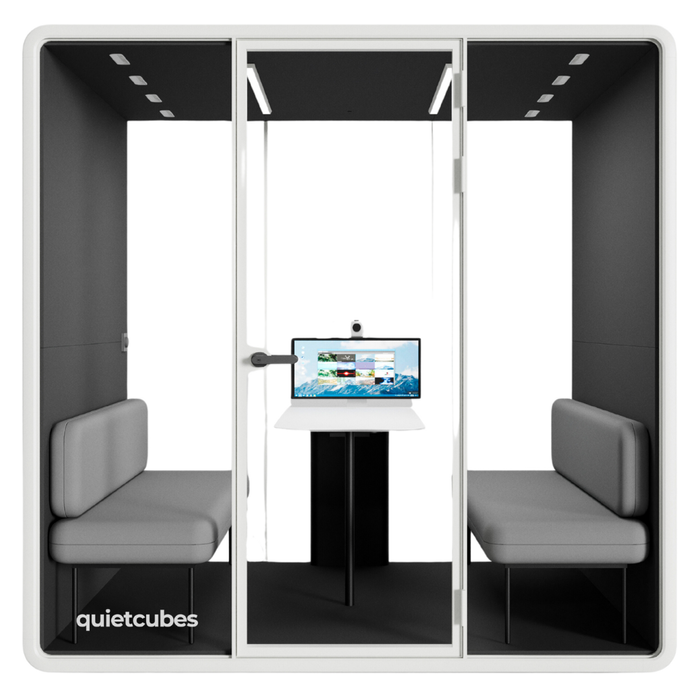 QuietCubes 4 Person Office Pod White