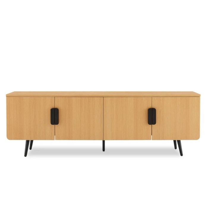 Big Lot 140cm Natural Oak Finley Entertainment Unit