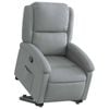 vidaXL Stand up Recliner Chair Office Armchair Single Sofa Light Grey Fabric