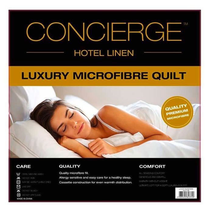 Concierge Hotel Luxury All Season Microfibre Quilt