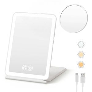 Embellir Portable Travel Makeup Mirror White