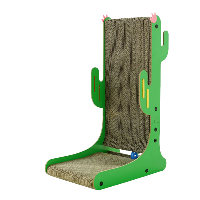 Cactus Multi-Surface Cat Scratching Board with Bell Ball