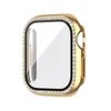 Bling PC Full Cover Watch Case Tempered Screen Protector - For Apple iWatch [42mm Series 3] (Gold)
