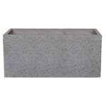 Northcote Pottery 80 x 31 x 36cm Grey Precinct Lite Terrazzo Trough