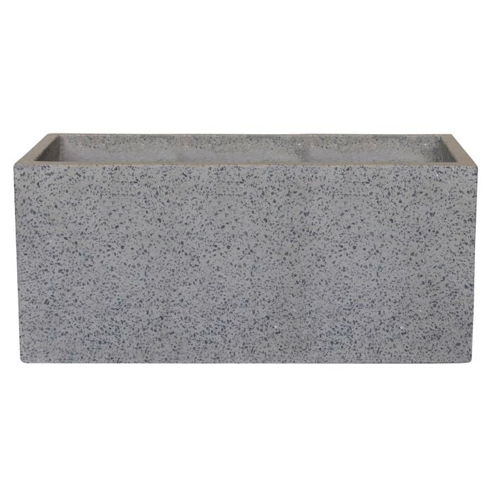 Northcote Pottery 80 x 31 x 36cm Grey Precinct Lite Terrazzo Trough