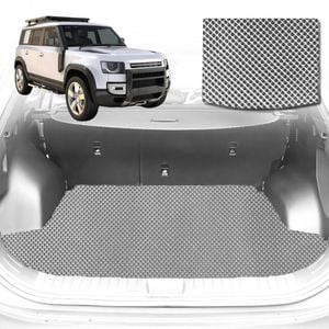 6D Diamond Car Boot Mat for Land Rover Defender 110 L6632020-Current-Cargo Mat-Grey-Outback GT
