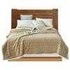 Anycozy Brown Velvet Soft Fluffy Warm Throw Blanket 200x230cm