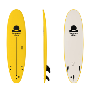 Summer vibes Stable Table Softboard 7'0" / 66L - Yellow With Handle