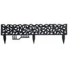 Matrix 900 x 150mm Charcoal Falling Leaves Garden Edging
