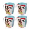4x Nostalgic-art Ceramic Coffee Mug Better Together Dogs Colourful Design 330ml