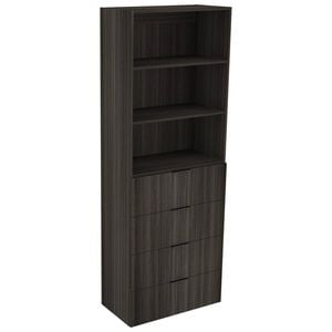 Lugna 2048 x 750 x 380mm Storm Ready to Assemble Robe Insert 2 Shelf 4 Drawer Unit