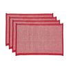 4pc J.Elliot Home Heureuse Table Placemats Set 33x48x1cm Red