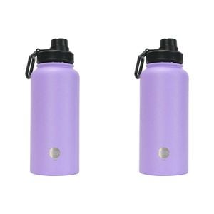 2pk Annabel Trends Watermate 950ml Stainless Steel Bottle Gelato Purple