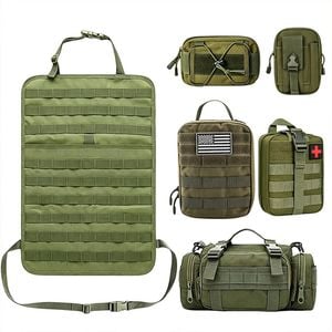 Catzon 6pcs Car Seat Storage Bag Tactical Anti Sag Panel Cars-green