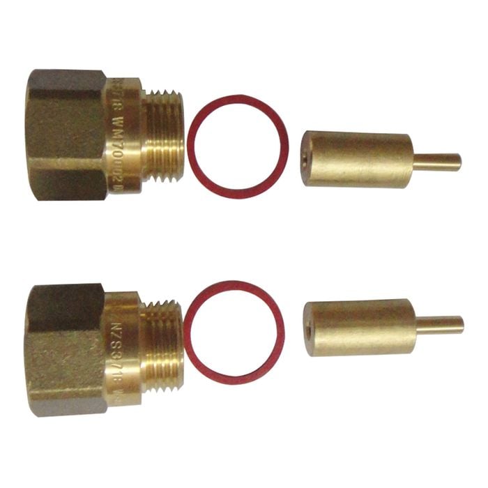 Kinetic 25mm Wall Tap Spindle Extender - 2 Pack