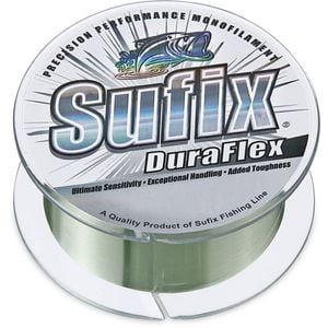 300m Spool of 8lb Lo Vis Green Sufix Duraflex G2 Monofilament Fishing Line