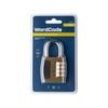 Wordcode 27mm Brass 4 Dial Resettable Padlock