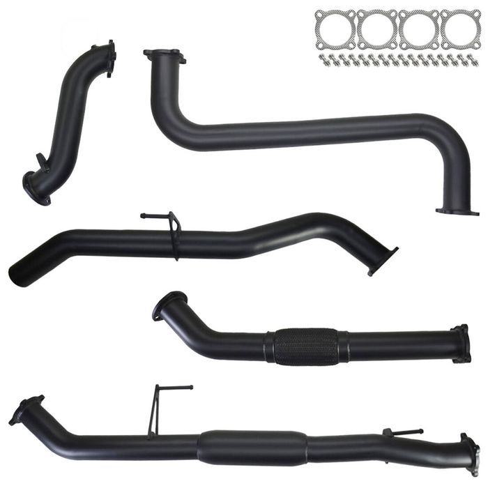 Ignite Exhausts Turbo Back for Nissan D40 Navara 2.5L Manual 3" No Cat With Hotdog 409 Stainless Steel