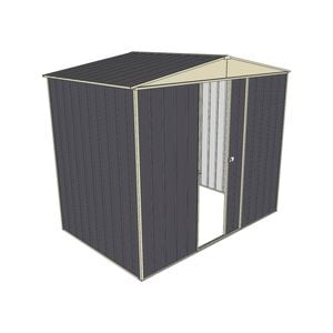 Build-a-Shed 2.3 x 1.5 x 2.3m Front Gable Single Sliding Door Shed - Grey