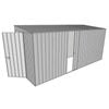 Build-a-Shed 1.5 x 4.5 x 2m Zinc Hinged Door Tunnel Shed With Hinged Side Door